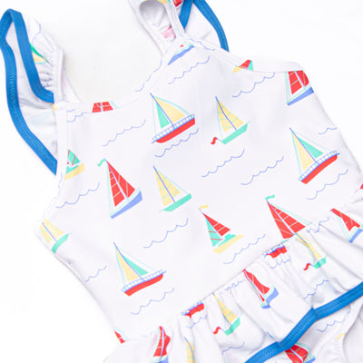 Boat Day Breeze One Piece, Blue