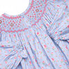 Rebecca Rosebud Smocked Romper, Blue