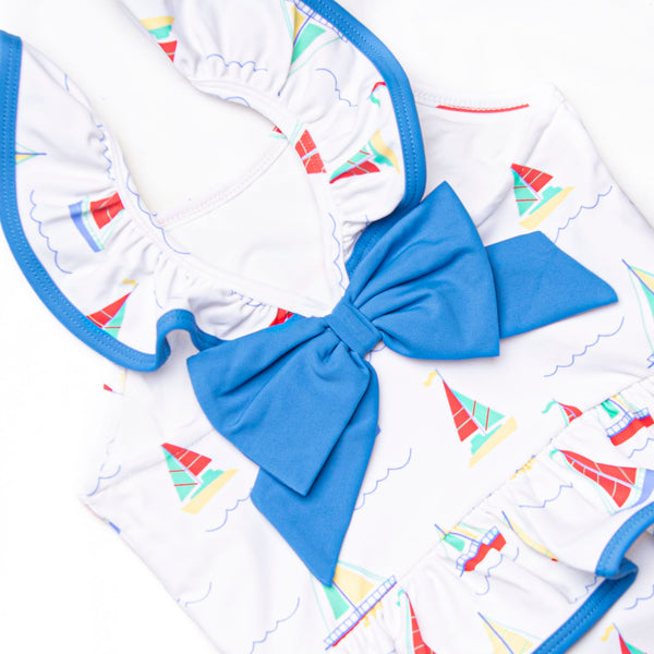 Boat Day Breeze One Piece, Blue