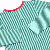 Ethan Pocket Bubble, Red and Green Stripe