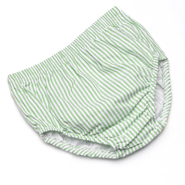 Farm Animal Friends Embroidered Long Sleeve Collared Diaper Set, Green