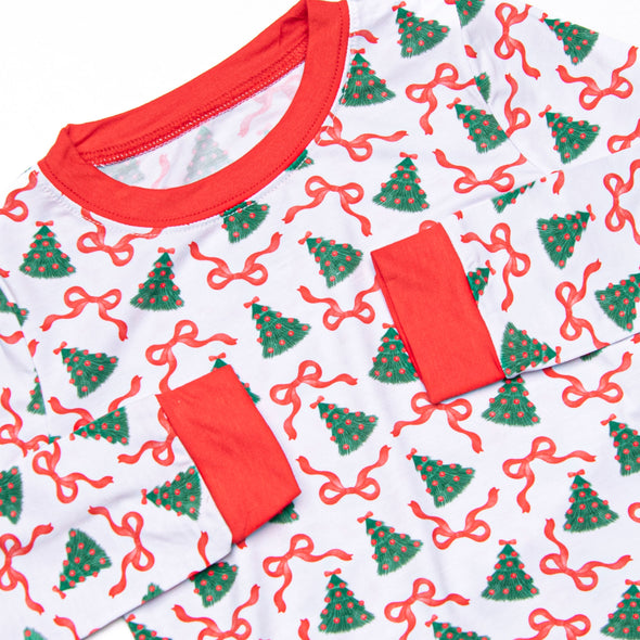 Tinsel Trees Bamboo Pajama Set, Red