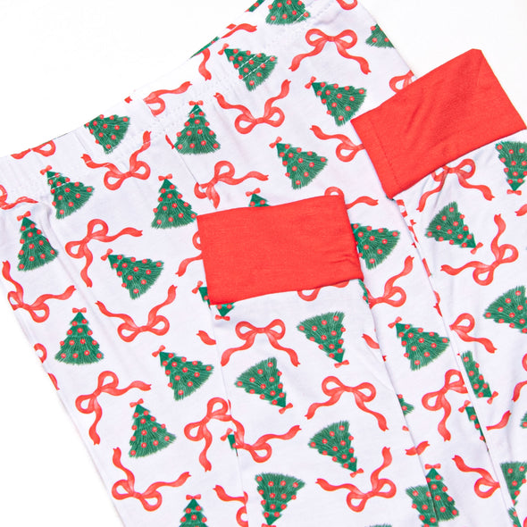 Tinsel Trees Bamboo Pajama Set, Red
