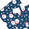 Seasonal Snowfall Bamboo Pajama Set, Navy