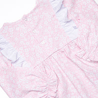 Garden Gate Bow Legging Set, Pink