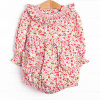 Peony Proper Smocked Bubble, Pink