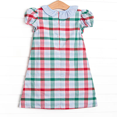Fallon Dress, Blue Plaid
