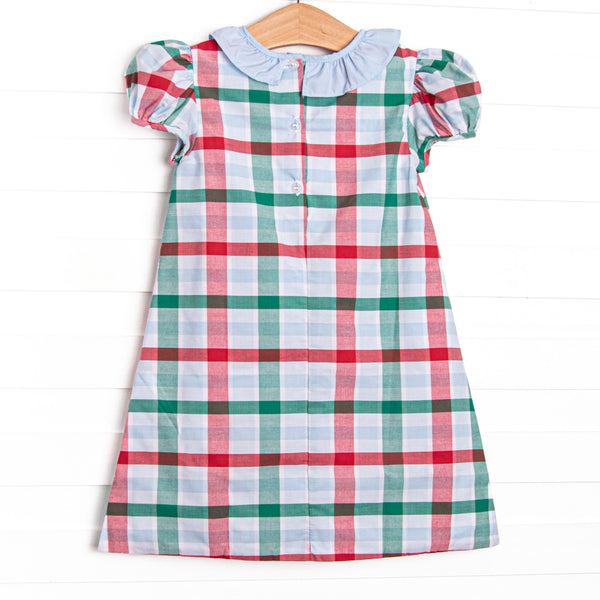 Fallon Dress, Blue Plaid