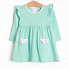 Everly Long Sleeve Dress, Mint Green
