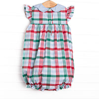 Fallon Bubble, Blue Plaid