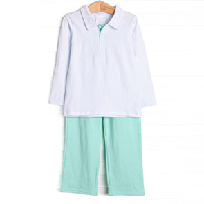 Levi Pant Set, Mint Green