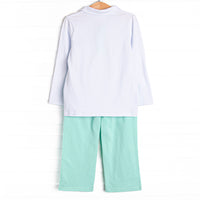Levi Pant Set, Mint Green