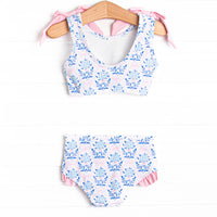Bluebell and Bloom Bikini, Blue and Pink
