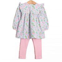 East Wind Luck Long Sleeve Legging Set, Green