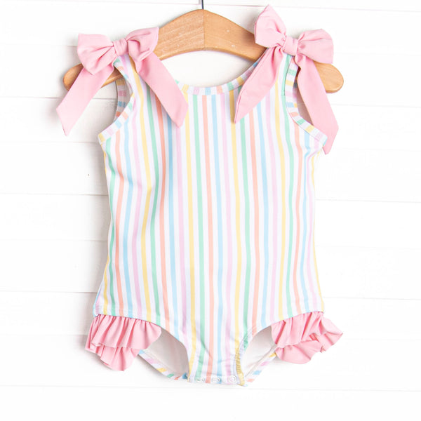 Summer Stripes One Piece, Pink
