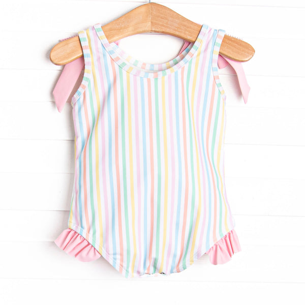 Summer Stripes One Piece, Pink