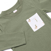 Migrating Mallard Long Sleeve Short Set, Green