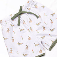Migrating Mallard Long Sleeve Short Set, Green