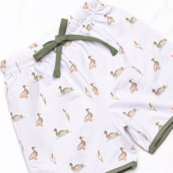 Migrating Mallard Long Sleeve Short Set, Green