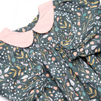 Jana Long Sleeve Bubble, Sage Floral
