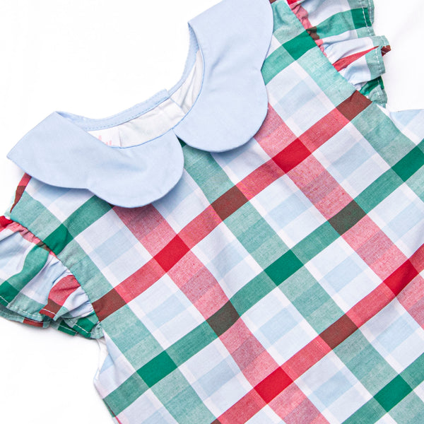 Fallon Bubble, Blue Plaid