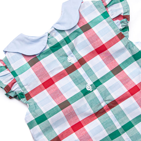 Fallon Bubble, Blue Plaid