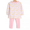 Hay Bale Hens Pocket Legging Set, Pink