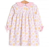 Hay Bale Hens Dress, Pink