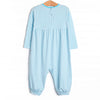 Charles Romper, Aqua Stripe