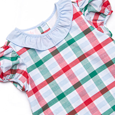 Fallon Dress, Blue Plaid