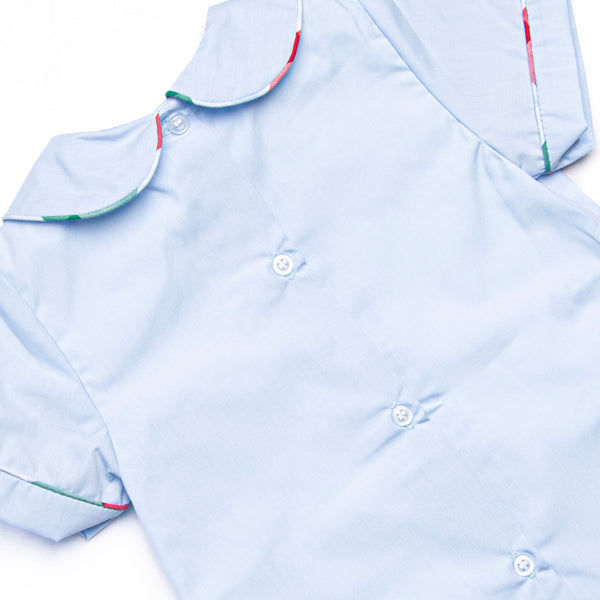 Forrest Short Set, Blue Plaid