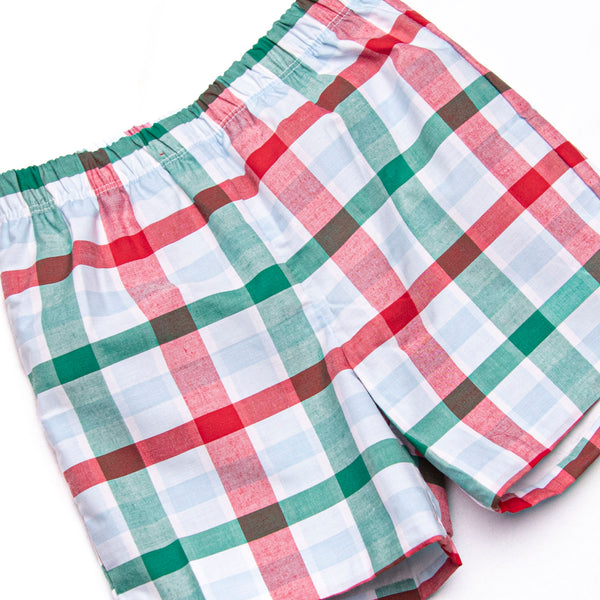 Forrest Short Set, Blue Plaid