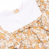 Forest Floor Florals Romper, Orange