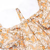 Forest Floor Florals Romper, Orange