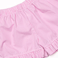 Magical Snacks Applique Ruffle Short Set, Pink