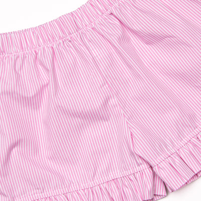 Magical Snacks Applique Ruffle Short Set, Pink