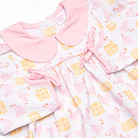 Hay Bale Hens Dress, Pink