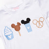 Magical Snacks Applique Short Set, Blue