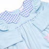 Two Tulips Applique Legging Set, Blue