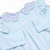 Two Tulips Applique Legging Set, Blue