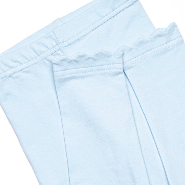 Two Tulips Applique Legging Set, Blue