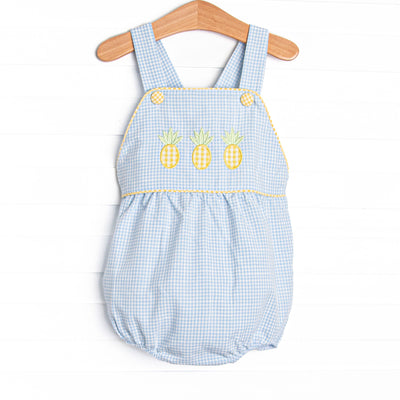 Pineapple Paradise Applique Bubble, Blue