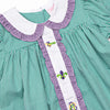 Let the Good Times Roll Embroidered Dress, Purple