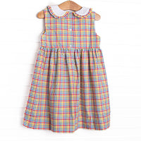 Everyday Alphabet Smocked Dress, Red