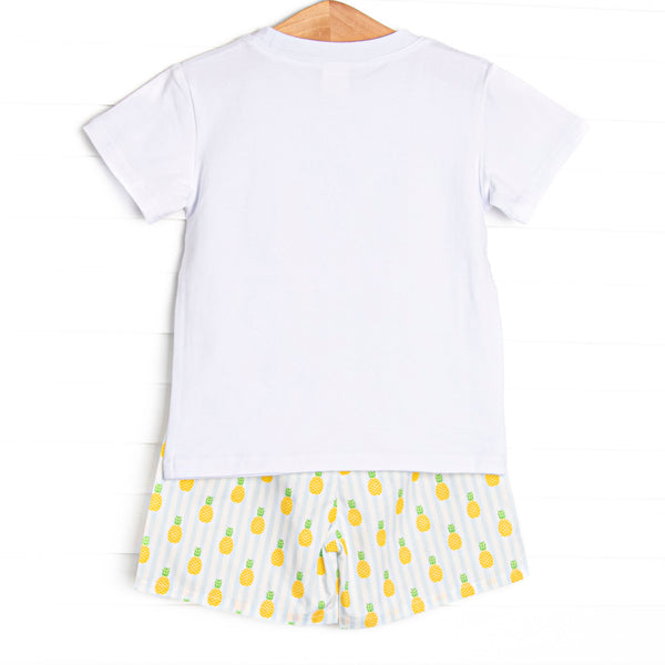 Tropic Like it's Hot Short Set, Blue