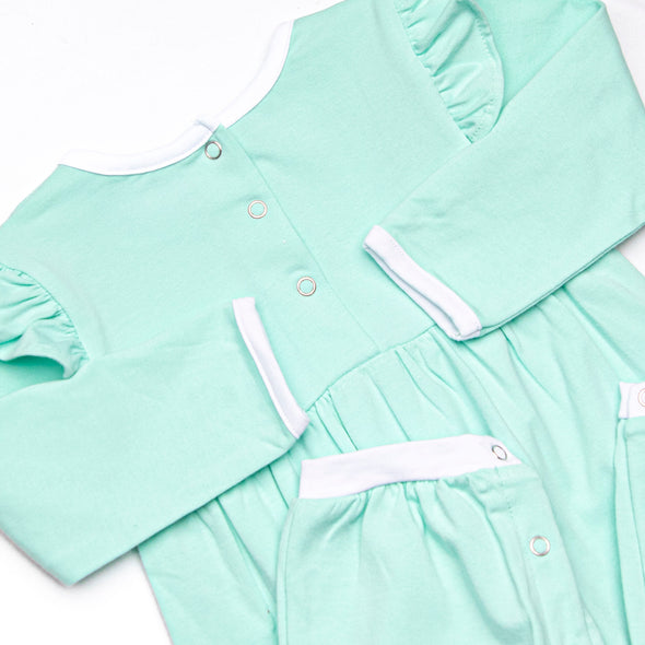 Gracie Romper, Mint Green