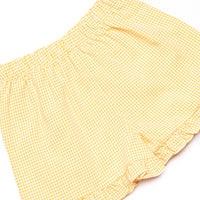 Tropic Like it's Hot Ruffle Short Set, Yellow