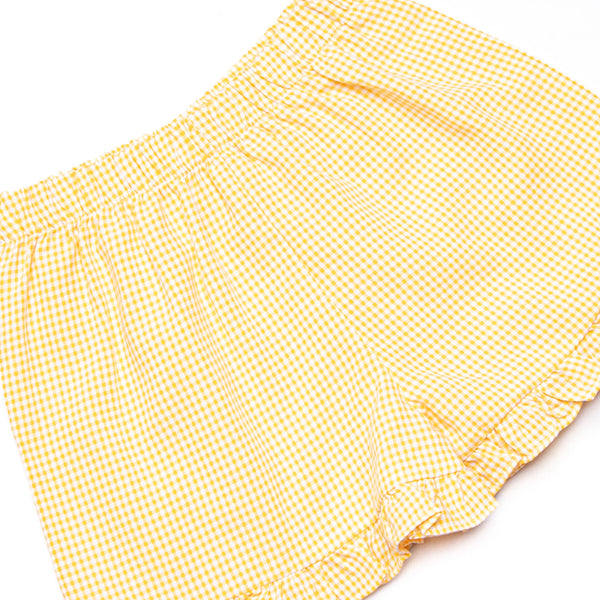 Tropic Like it's Hot Ruffle Short Set, Yellow