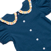 Cortland Class Applique Skirt Set, Blue