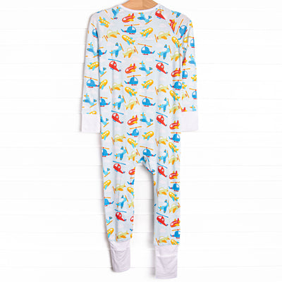 Skytime Snooze Bamboo Zippy Pajama, Blue